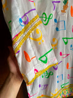 White Multicolor Printed Lawn Shirt
