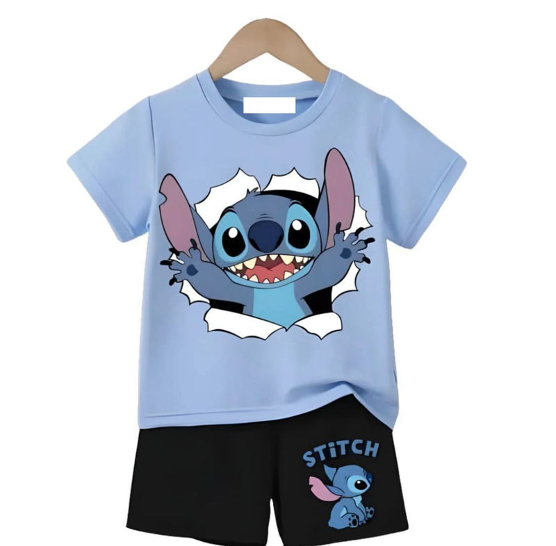 Cute Stitch Casual Wear Set