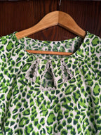 14 August Special Green Abstract Printed Lawn Shirt