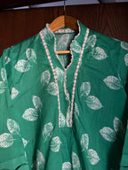 14 August Special Green Printed Lawn Shirt