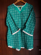 Pakistan Independence Day Green Lawn Shirt