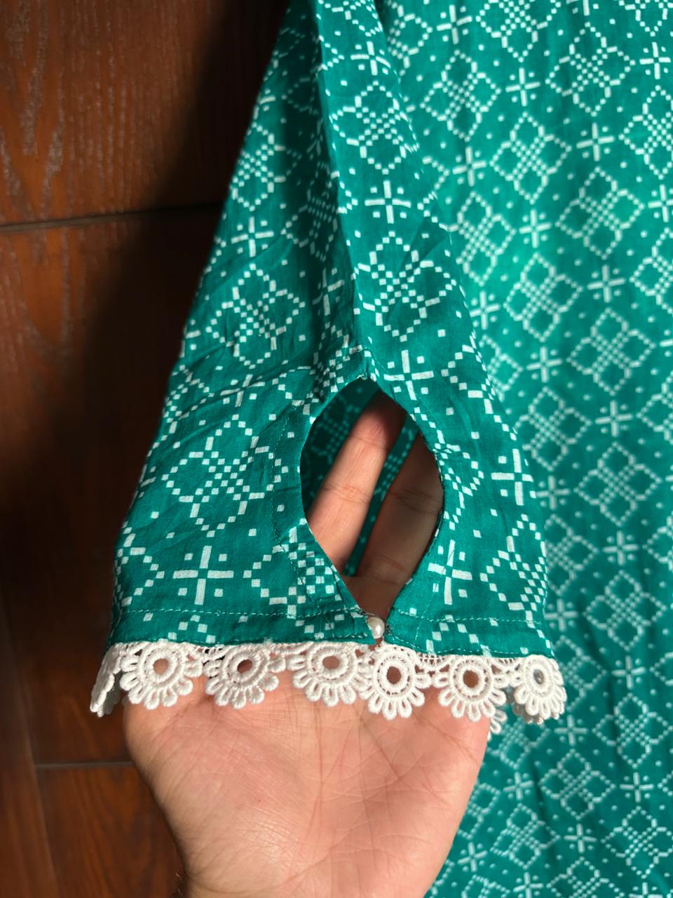 Pakistan Independence Day Green Lawn Shirt