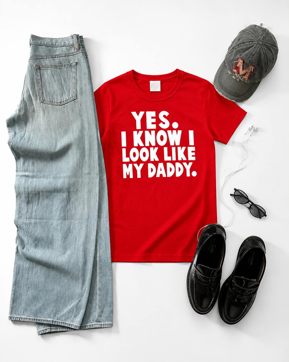 Cute Dad Matching Kids T-Shirt
