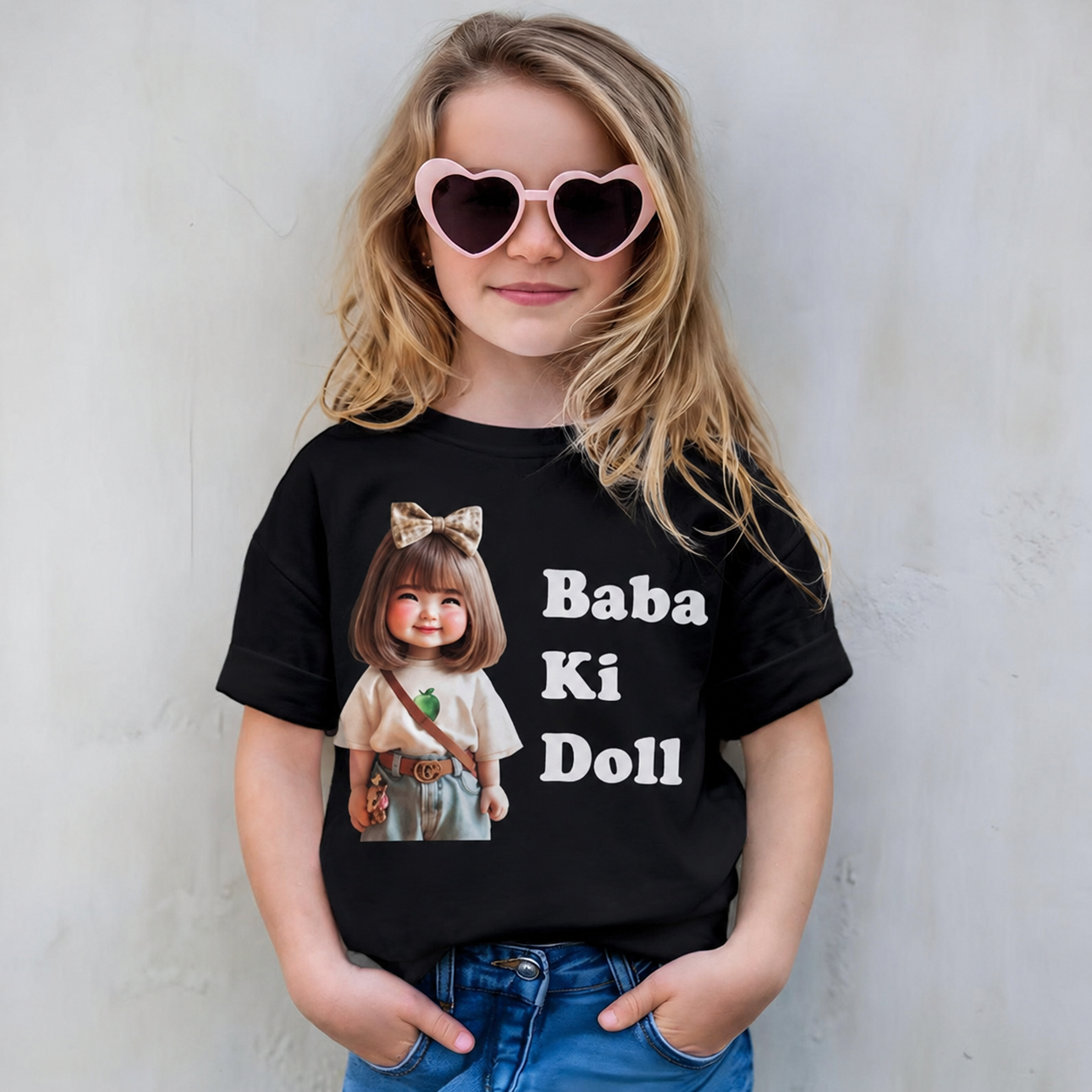 Baba Ki Doll Cute Graphic Tee