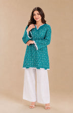 Pakistan Independence Day Green Lawn Shirt