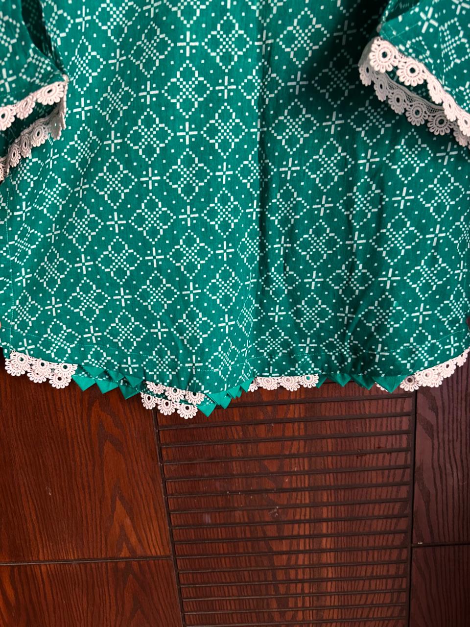 Pakistan Independence Day Green Lawn Shirt