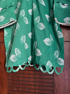 14 August Special Green Printed Lawn Shirt