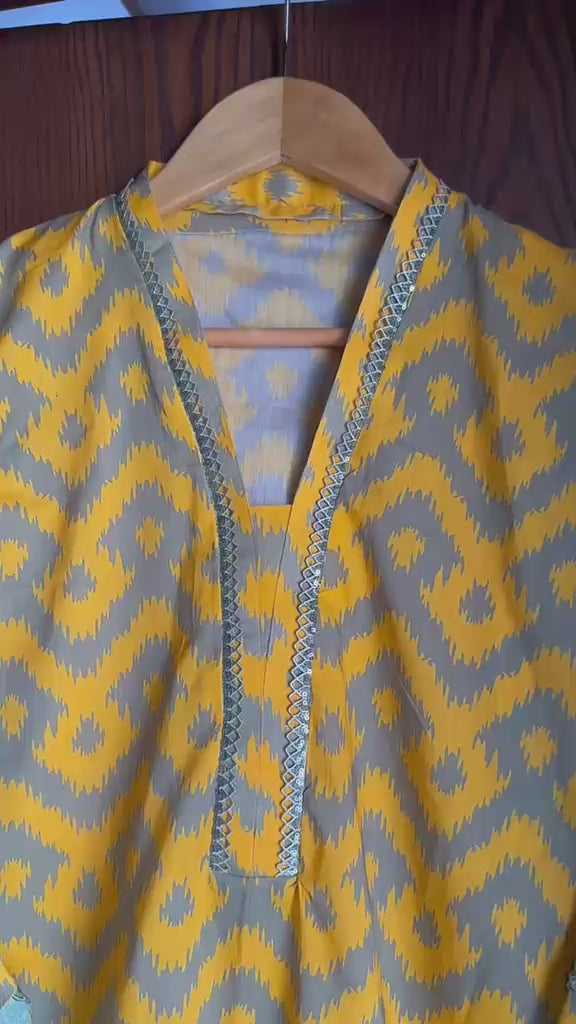 Summer Ikat Lawn Shirt