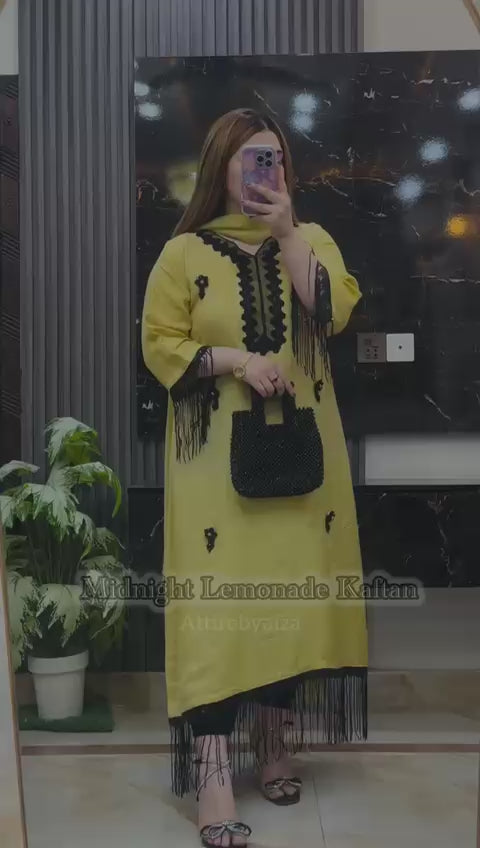 Midnight Lemonade Kaftan